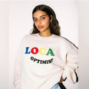 Madhappy Local Optimist Fleece Crewneck Size LARGE